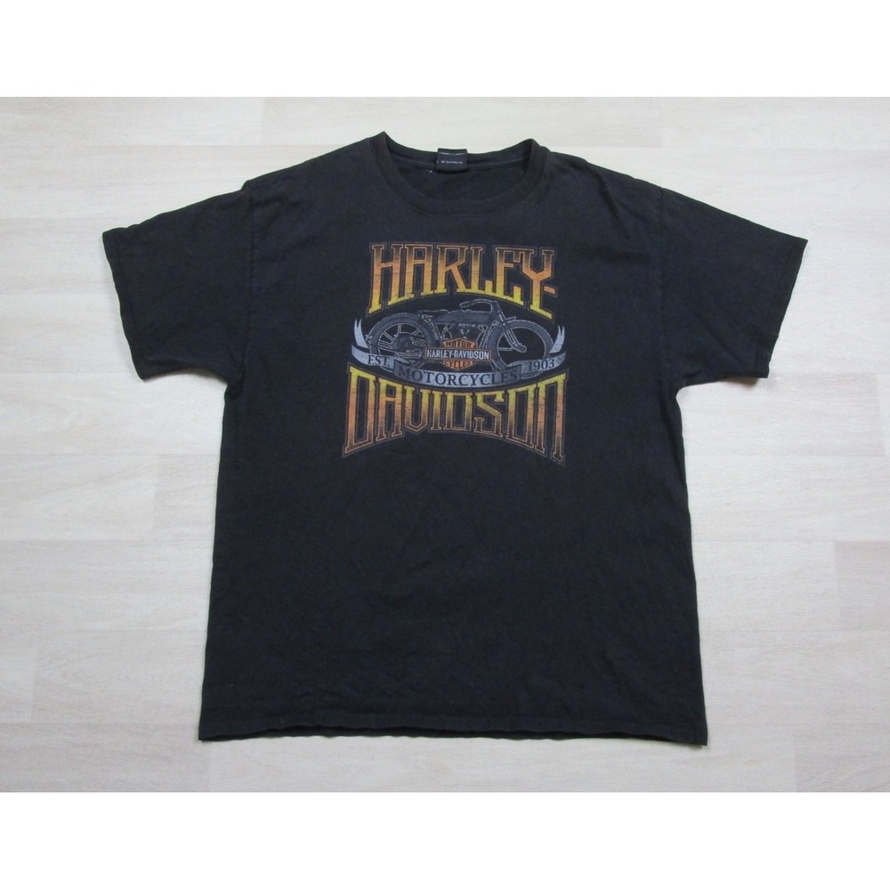 Harley-Davidson Motorcycles T Shirt Men's (L) Biker Zanesville Ohio Y-City 2020